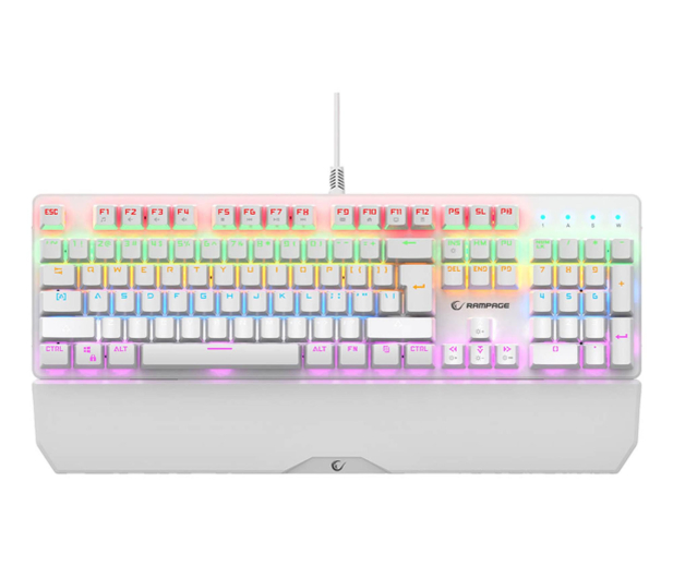 Rampage KB-R86 UMBRA Blue Switch Biała - 1500406 - zdjęcie